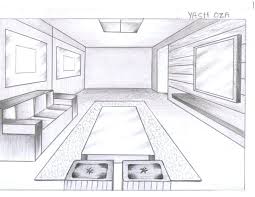The room that you are going to draw will look something like this: One Point Perspective Drawing Of Dining Room Novocom Top