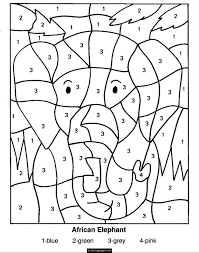 These color by number pages feature pairs of numbers for each color. Free Printable Color By Number Coloring Pages Best Coloring Pages For Kids
