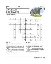 Dinosaur Printable Crossword Puzzles For Kids Puzzles For Kids Printable Crossword Puzzles Crossword