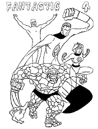 123 free fantastic four sheets, pages and pictures from album superheroes for kids and familly, to color online or to print out. Fantastic 4 Coloring Page Free Printable Coloring Pages For Kids