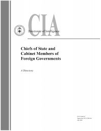 Chiefs of State and Cabinet Members of Foreign Governments