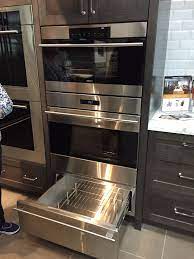 I feel like for shabbat meals, a warming drawer will be too small. Wolfe Set Up Steam Oven Convection Oven And Warming Drawer Steam Oven Oven Kitchen Remodel