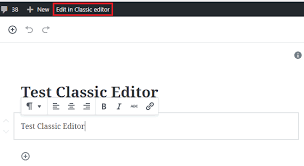 The classic editor wordpress plugin isn't a new plugin, it simply restores the previous . How To Disable Gutenberg Return To The Classic Wordpress Editor