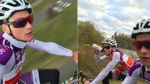 Conveniently for this caption, here is a picture of them tackling the same problem with different. Angry Mathieu Van Der Poel Rides 208km Home From Cancelled Koksijde World Cup Cycling Today Official