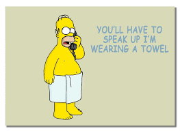 Homer Simpson Funny Quote The Simpsons Sitcom Towel Telephone Print Comic  Poster | eBay