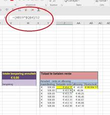 Excel Hypotheek 4 Wat Bespaar Je Bij Extra Hypotheek Excel Tutorial Besparen Yvonne35