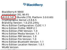 How To Identify Blackberry Device Software Versions