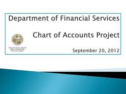 Ppt Department Of Financial Services Chart Of Accounts