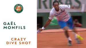 Monfils has withdrawn from monte carlo with a calf injury, freelance tennis writer michal samulski reports. Gael Monfils Crazy Dive Shot Roland Garros Youtube