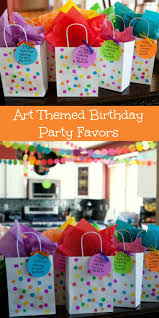 Creative Birthday Themes For Kids Fun And Usable Art Themed Birthday Party Favors Birthday Party Themes Art Themed Party Kids Art Party