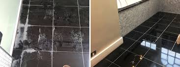 The only one i can think of is if you go with a dark color grout. Removing Limescale From Polished Black Marble Floor Tiles In A Baldock Bathroom Hertfordshire Tile Doctor