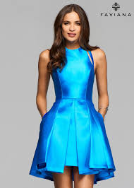 Faviana 7859 Dress Sea Blue Faviana Dresses Homecoming Dresses Short Faviana Prom Dresses
