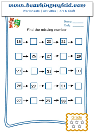 First grade math worksheets freebie weekly math workbook sample. Math Worksheets For Grade 1 Write The Missing Number 4 7