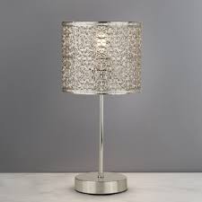 Don't mix and match halogen lightbulbs with. 29 00 For Tunis Fretwork Chrome Table Lamp Silver Deal Direct Co Uk