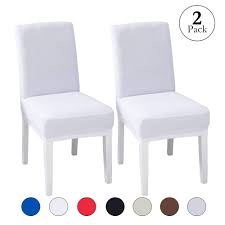 Please refer to product size before purchase. Linenlux Velvet Spandex Fabric Stretch Dining Room Chair Slipcovers Home Decor 2 Pack B White Buy Online In Botswana At Botswana Desertcart Com Productid 145624573
