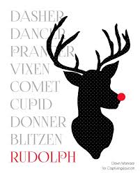 Patterned Reindeer Printables Christmas Reindeer Decorations Christmas Reindeer Christmas Fun