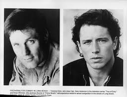 Terence Knox, Brian Wimmer "Tour of Duty" TV stars photo from celebrity race