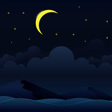 Check spelling or type a new query. Moon With Stars In The Dark Sky Vector Image 1524823 Stockunlimited