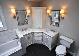 Adsonpak.com copper was bowl with rustic wooden cabinet for corner bathroom from bathroom sink ideas, image source: Corner Bathroom Vanity Design Storiestrending Com