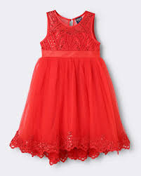 Price History of KIDDERZ Lace Applique Fit & Flare Dress from Ajio