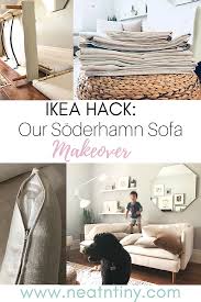 Our Ikea Soderhamn Makeover Comfort Works Sofa Covers Review Ikea Sofa Covers Sofa Makeover Ikea Sofa