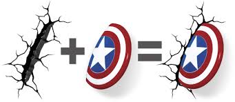 Captain America 3d Deco Light