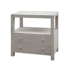 2 Drawer End Table With Storage Grey Side Table End Tables With Storage American Home Furniture