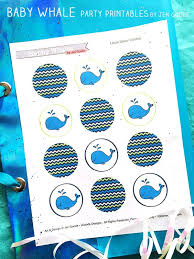 Download Cute Baby Whale Party Printables 100 Directions