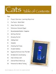 They had numerous inventions including. Ancient Egyptian Cats Art Lesson For Grades 5 7 By Ruth Chapman Art