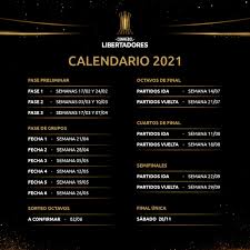 Bu genel bakış sayfası 2021 sezonun {name} müsabakanın gerekli bilgileri ilan ediyor. Conmebol Dio A Conocer El Calendario De La Copa Libertadores 2021 Foto