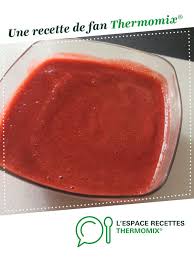 Coulis De Fraise Recette Recette Coulis De Fraise Coulis De Fraise Idee Recette Thermomix