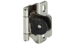 Features 3 way adjustment with one screw. Amerock Cmr871514 1 4 In 6 Mm Overlay Single Demountable Partial Wrap Nickel Hinge Pair