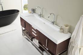 Sep 17, 2020 · when a bathroom vanity and sink set built for two is simply too big, consider this idea from interior designer zoe feldman. Double Sink Bathroom Vanity Cabinets Trendecors