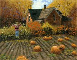 All you will need is a pencil and a piece of paper. Pumpkin Patch By Jelisa 2d Landscape