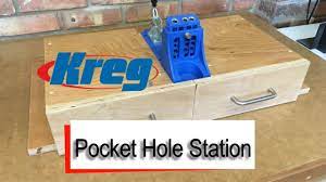 Diy modern farmhouse console table. Pocket Hole Work Station Free Plans Kreg Jig Youtube