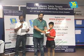 Yogems Congratulates Siddhant Kataria Of Lions Public School Gurgaon For Being Winner In U10 Yogems Table Tennis Gurgaon D Sport Event Tournaments Ranking