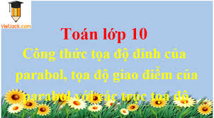 Công thức tọa độ đỉnh của parabol, tọa độ giao điểm của parabol với các  trục tọa độ (siêu hay)