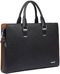 Amazon Com Bostanten Leather Briefcase Shoulder Laptop Business Slim Bag For Men Women Briefcases Business Bags Men Man Bag Leather Briefcase