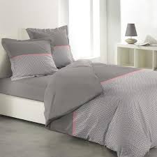 Description Housse De Couette Imprimee Bicolore En 100 Coton 57 Fils Tissage Tres Serre Motif U Housse De Couette Parure Housse De Couette Draps Design