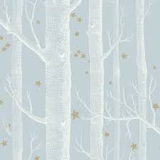 Powder Blue Wood Stars Wallpaper Nubie Kids Cole And Son Wallpaper Wood Wallpaper Star Wallpaper