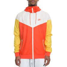 Mens Nike Windrunner Jacket Team Orange Sail