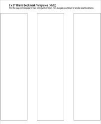 free printable bookmark templates blank download free printable gallery