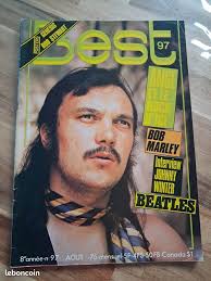 Magazine Best 97 Août 1976 Ange bob marley johnny winter