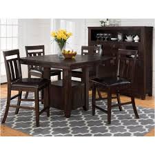 Tuck a round table with a pedestal base into a corner for a snug eating area. 705 48 Jofran Furniture Kona Grove Counter Height Table