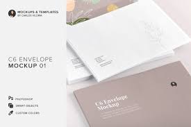 C6 Envelope Mockup 01 In Stationery Mockups On Yellow Images Creative Store