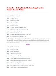 Check spelling or type a new query. Contoh Ke Percakapan Bahasa Inggris Pdf