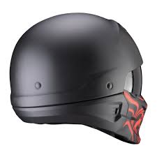 Scorpion exo covert x helmet. Scorpion Exo Combat Helm Evo Samurai Schwarz Matt Rot Im Thunderbike Shop