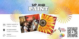 Fall Sunflower Paint and Sip at OV Pizza