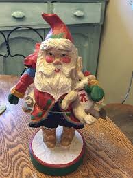 House Of Hatten Santa Claus Rabbit Christmas Mouse Bird Mint Antique Folk Art Folk Art Art