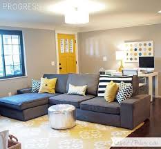 Ideas For How To Separate An Entryway Foyer Or Front Door From An Open Layout Living Room Using Furnit Yellow Living Room Livingroom Layout Small Living Rooms